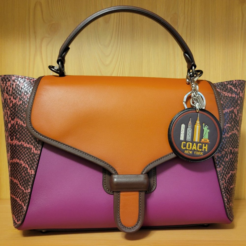 Coach New York Skyline Bag Charm Key Ring